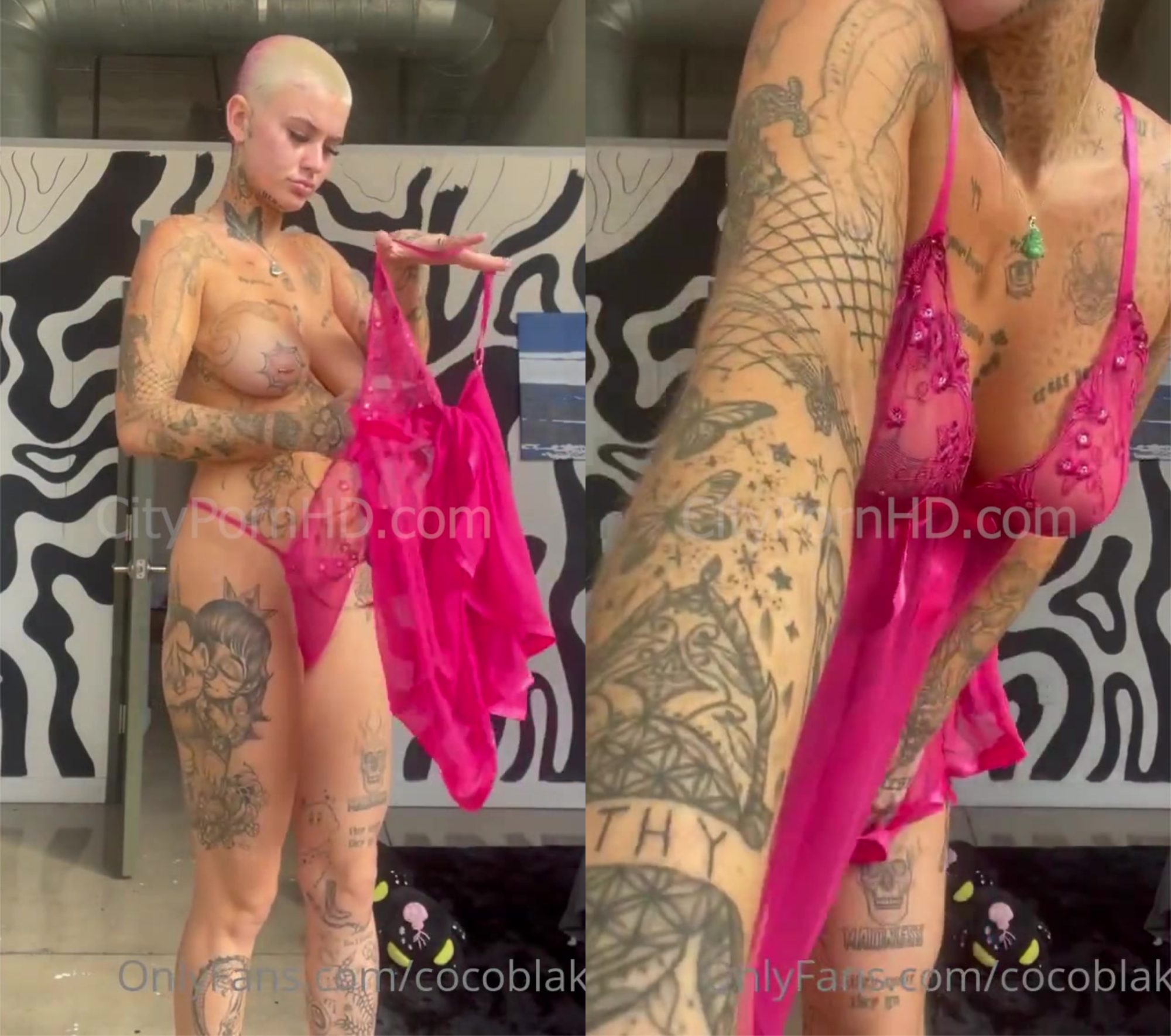 Coco Blake Nude Big Boobs In Pink Dress – Onlyfans Video