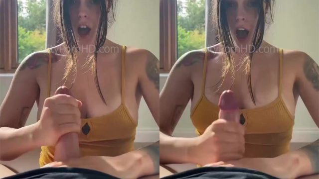 Elvasnaps HandJob A Hard Cock – Sex Tape