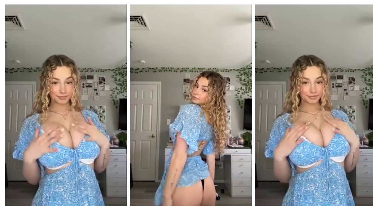 Kira Pregiato Sexy Dress Tease Tits & Ass Show Onlyfans Short Video